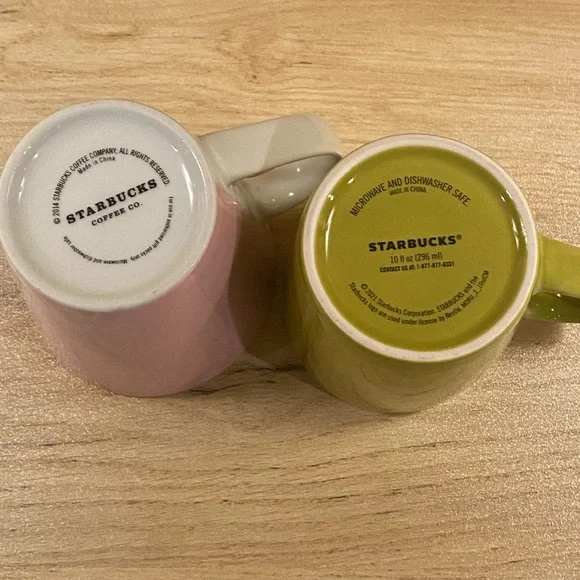 STARBUCKS 2 for 1 coffee cups mugs! No cracks or chips - Picture 7 of 7